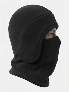 Gorro de lana de invierno con cubre orejas y cubre rostro, cálido, suave y cómodo para actividades al aire libre - Product Image 2