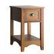 Comodino Contemporaneo con Cassetto e Ripiano Aperto - Product Image 4