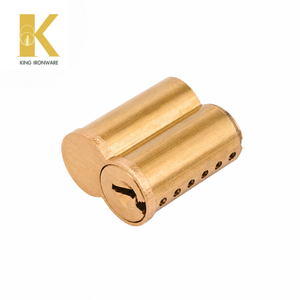 Cerradura de Cilindro con Inspección Completa de Fábrica, Latón Satinado, 6 Pines, Ranura para Llave Tipo E, SFIC, para Seguridad de Puertas Residenciales - Product Image 5