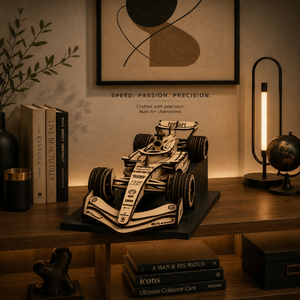 Handmade Wooden Formula Race Car Puzzle Model Detailed Laser Cut <b>DIY</b> Vehicle Assembly <b>Kit</b> for Hobby Craft and Desk Decoration - Product Image 3