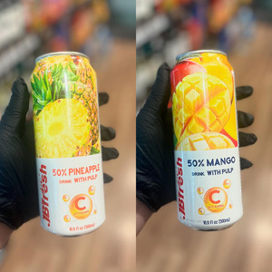 Bebida de jugo mixto en latas de 500 ml, con 50% de jugo fresco de guanábana, lichi, mango y maracuyá, de un fabricante de bebidas de Vietnam. - Product Image 2