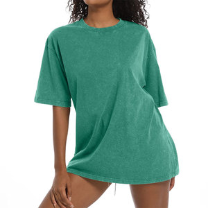 เสื้อยืดผู้หญิงสไตล์วินเทจ แขนสั้น พิมพ์ลายได้ตามต้องการ เนื้อผ้าบางเบา สไตล์สตรีทแวร์ ล้างสีแบบวินเทจ - Product Image 6