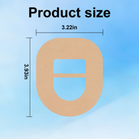 Lot de 30 patchs adhésifs Omnipod 5, imperméables, prédécoupés, hypoallergéniques, pour capteurs de surveillance continue du glucose (CGM), sans latex