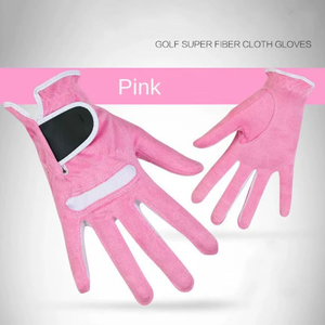 Gants de golf personnalisés avec paume en cuir de qualité supérieure, dos en maille respirante et service de logo personnalisé pour les chaînes de vente au détail - Product Image 2