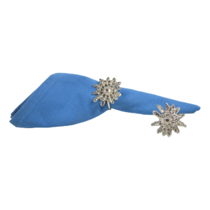 Porte-serviettes en métal massif, design élégant, couleur argent, pour mariage, banquet et autres événements, décoration - Product Image 1