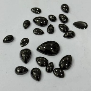 Shungite russe naturelle, cabochon en forme de poire, shungite riche en carbone, pierre précieuse de taille libre, non traitée, vente en gros, pierre pour bijoux de qualité supérieure - Product Image 6