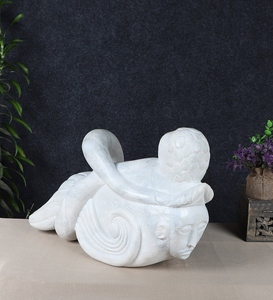 Escultura abstracta reclinada, figura humana moderna, estatua artística con rostro, decoración contemporánea para el hogar, escultura de arte abstracto nórdico. - Product Image 3