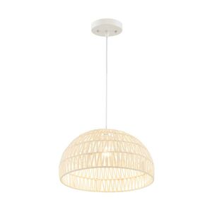 Adjustable Height Farmhouse Rattan Pendant <b>Lights</b> Chandeliers with Hanging <b>Rope</b> Farmhouse Style Lighting - Product Image 2
