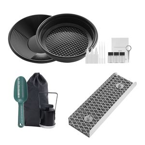 Mini Sluice Box in Lega di Alluminio da 12 Pollici, Kit di Prospezione da 16 Pezzi con Separatore per Orecchini e Attrezzi per la Ricerca dell'Oro - Product Image 1