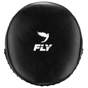 Mitaines de frappe courbées en cuir de haute qualité Fairtex, noires, pour l'entraînement, le Muay Thai, le Kickboxing, le MMA - Product Image 3