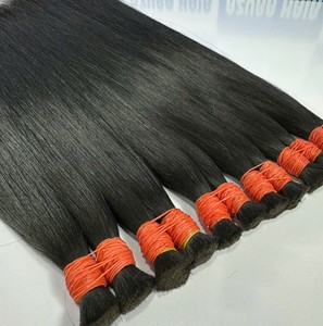 Vente en gros en vrac Extensions de cheveux humains vierges vietnamiens de toutes les couleurs et longueurs Style ondulé sans perte ni emmêlement Prix bon marché - Product Image 2