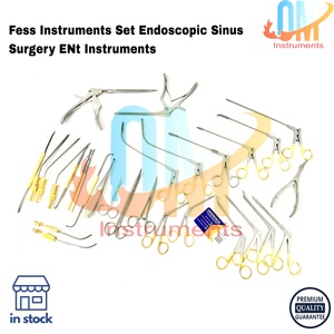 Ensemble d'instruments FESS pour chirurgie endoscopique des sinus, kit d'instruments chirurgicaux ORL professionnels en acier inoxydable de qualité médicale, certifié ISO, robuste - Product Image 6
