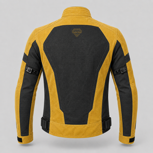 เสื้อแจ็คเก็ตมอเตอร์ไซค์แขนยาวสำหรับผู้ชาย OXYTAG สีเหลืองดำ ตัดต่อสี กันลม ใส่ได้ทุกฤดู สำหรับผู้ใหญ่ ราคาประหยัด - Product Image 5