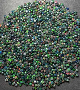 Natural Ethiopian Black Opal Round Cabochon <b>Stone</b> ,100% Natural Multi <b>Fire</b> Opal Gemstone, Small Mix Sizes Loose Opal - Product Image 4