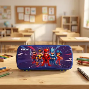 Estuche para Lápices Vikas MAXO de Excelente Calidad, Organizador de Papelería Premium para Niños y Estudiantes Escolares con Gran Capacidad y Resistencia - Product Image 4