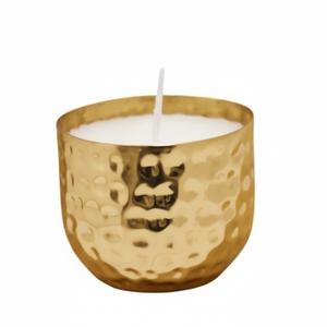 Support de bougie martelé en acier inoxydable argenté poli de qualité supérieure, récipient décoratif unique en métal pour bougies votives, décoration intérieure, Pâques - Product Image 3