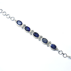 Sukhmani <b>Black</b> Onyx 925 Sterling Silver Bezel Set Gemstone Bracelet Unisex Everyday Wear Bohemian Wanderlust Anniversary Party - Product Image 3