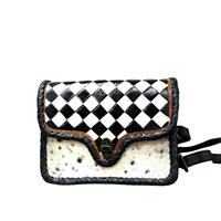 Nouveau sac à main pour femme, style western national, tendance, luxe, cuir véritable, fait main, design vintage, bohème, fermeture éclair, imperméable, forme coussin, 2L