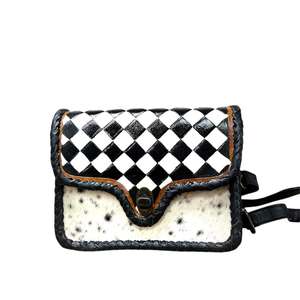 Nouveau sac à main pour femme, tendance mode western, imprimés animaliers de luxe, cuir de vache véritable, fabrication artisanale, design vintage, style bohème, fermeture à glissière - Product Image 3