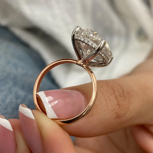 8.00 Carat Oval Lab Diamond <b>Statement</b> <b>Ring</b> IGI D-E-F VVS-VS Quality 14K Gold <b>Silver</b> B2B Luxury Inventory Stock - Product Image 5