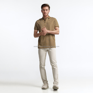 Nardon Apparel Polo Camisa DE TRABAJO DE SEGURIDAD amarilla/azul marino con cinta plateada alta y tela Birdseye para trabajadores al aire libre - Product Image 1