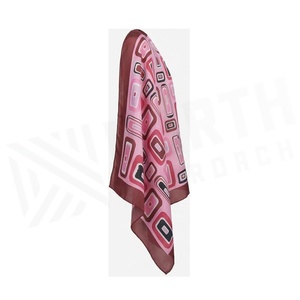 Women's <b>Square</b> <b>Silk</b> <b>Scarf</b> Geometric Print Elegant Multi-Functional Fashion Accessory All Seasons - Product Image 2