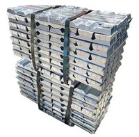 Lingots d'aluminium blanc argenté certifiés de qualité supérieure 99,9%