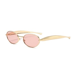 Gafas de Sol Ovaladas de Metal Personalizadas de Moda RTS 2026 para Hombre y Mujer, Diseño con Protección UV - Product Image 5