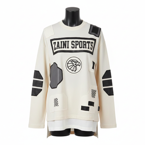 Camiseta de Manga Larga para Mujer, Doble Capa, Algodón Interlock, Poliéster GSM, con Parche y Logotipo Termotransferible - Product Image 6