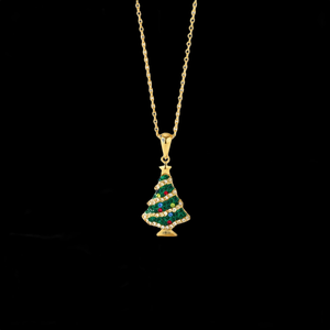 Nuevo Colgante para Árbol de Navidad, Chapado en Oro, con Cristales de Estrás, Amuleto Unisex, Regalo de Joyería, Colgante Temático Adorable - Product Image 1