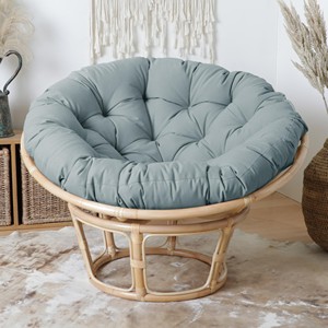 Patio garden papasan chairs rattan <b>egg</b> shaped chair with cushion set outdoor <b>decor</b> furniture - Product Image 3