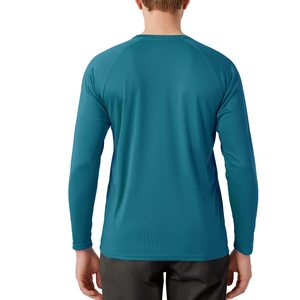 T-shirt de bain pour homme en polyester et élasthanne, séchage rapide, protection UV, extensible, léger, coupe ajustée, style streetwear - Product Image 4