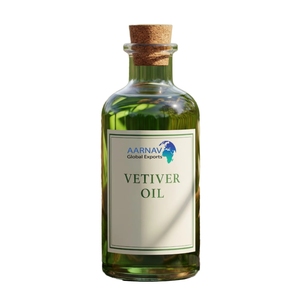 AARNAV GLOBAL EXPORTS Huile Essentielle de Racine de Vétiver 100% Pure Distillée à la Vapeur Hydratant Revitalisant pour la Peau Modèle AGE-EO-350 - Product Image 1