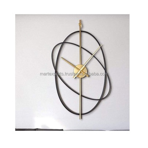 นาฬิกาแขวนผนังโลหะคุณภาพพรีเมี่ยมปรับขนาดและการตกแต่งสำหรับตกแต่งและใช้งานในบ้านห้องนั่งเล่น - Product Image 3