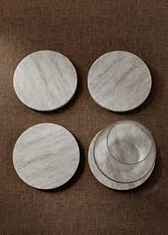 Sous-verres en marbre naturel pour café, thé, vin – Fourniture en gros – Sous-verres de table en pierre faits à la main de luxe - Product Image 2