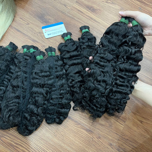 ARTÍCULO POPULAR Extensiones de Cabello Humano Vietnamita Birmano Rizado a Granel Sin Caída Listo para Enviar Doble Trama Alta Calidad Precio de Fábrica - Product Image 4