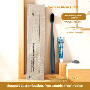 Kit de salle de bain jetable pour hôtel, brosse à dents douce personnalisée, fournitures complètes pour hébergement, articles de toilette jetables, ensembles de salle de bain - Product Image 2