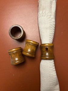 Stylish Farmhouse Wooden Napkin Ring Set for Holiday <b>Table</b> Decoration Dining Accessories Collection Premium Design Elegant Finis - Product Image 2