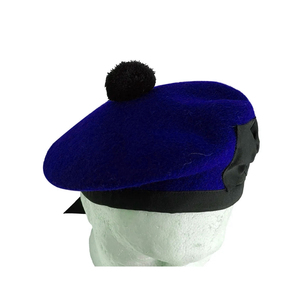 Gorro Balmoral Liso Azul Oscuro/Negro, Gorro de Lana, Sombrero de Piper, Venta al por Mayor, Sombrero Escocés Personalizado 2026 - Product Image 2