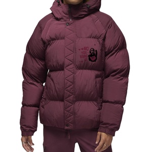 Chaqueta cortavientos recortada de burbuja para hombre, chaqueta acolchada cortavientos personalizada de ganso para hombre, venta al por mayor, abrigo de moda de invierno frío - Product Image 1