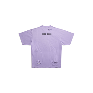Camiseta de Verano para Mujer, Ecológica, de Algodón, con Agujeros, Transpirable, Antiarrugas, Personalizable, Holgada, de Secado Rápido - Product Image 4