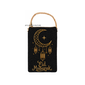 Sac de téléphone à motif étoile perlé et appliqué, style couture, avec fonction portefeuille, fait main et personnalisé - Product Image 4