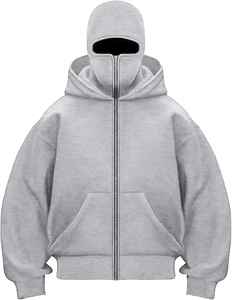 Pasamontañas YASH SPORTS 2026, Sudadera con Capucha Estilo Ninja, Logotipo Personalizado Bordado, Bolsillo, Máscara de Forro Polar, Unisex, Invierno, Ecológico - Product Image 3
