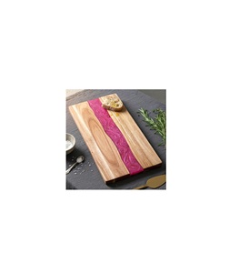 Plateau décoratif en résine et bois fait main pour table à manger, cuisine, maison, réceptions, présentation et collection - Product Image 1