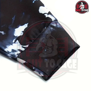 Sudadera con Capucha Casual de Alta Calidad con Estampado Tie Dye en Blanco y Negro, Modelo 2026, con Bolsillo y Logotipo Personalizado por Sublimación para Hombre - Product Image 3