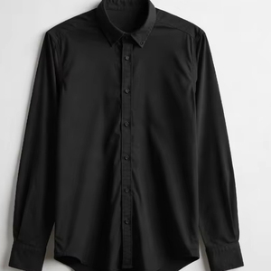 Camiseta de Cuello en V para Hombre, 100% Algodón, con Logotipo Personalizado al por Mayor, Impresión con Marca de Agua, Camisetas Negras Lisas de Alta Calidad - Product Image 3