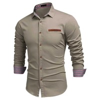 Erkek Parti Giyim Slim Fit Uzun Kollu Gömlek Erkek İhracat Kaliteli Tam Kol Pamuklu Gömlek Erkek Lüks Ofis Uzun Kollu Gömlek