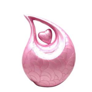 Urnas de cremación escultóricas de recuerdo funerario de lágrima Rosa romántica para cenizas de adultos, urnas para cenizas, hombre adulto - Product Image 4