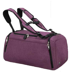 Bolsa Deportiva de Poliéster Morado al por Mayor con Correa Ajustable y Compartimento Interior para Uso Unisex en el Gimnasio - Product Image 2
