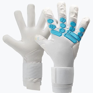 Custom Brand Football Goalkeeper Gloves PU <b>Full</b> Finger Non <b>Slip</b> Breathable Adjustable Wrist Strap Hook Loop Closure Unisex - Product Image 1
